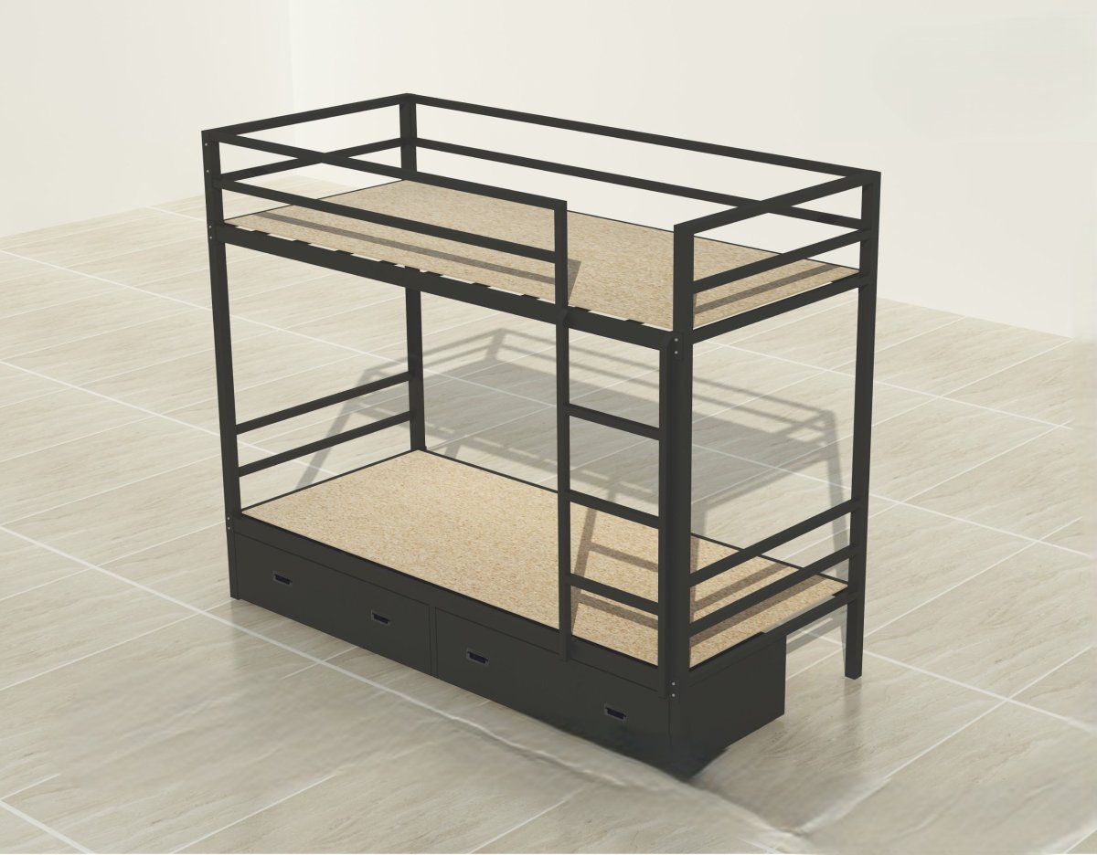 Bunk Bed with Box: Space-Saving and Storage-Enhanced Sleep Solution BB011-B | MT-IF-0001