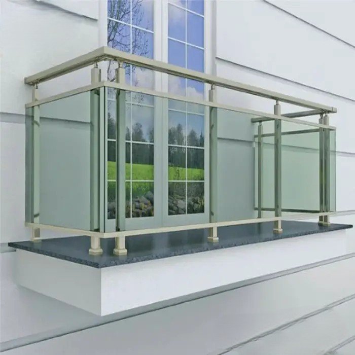 Glass Balcony Railing Top Designs for 2024 | MT-HD-0208