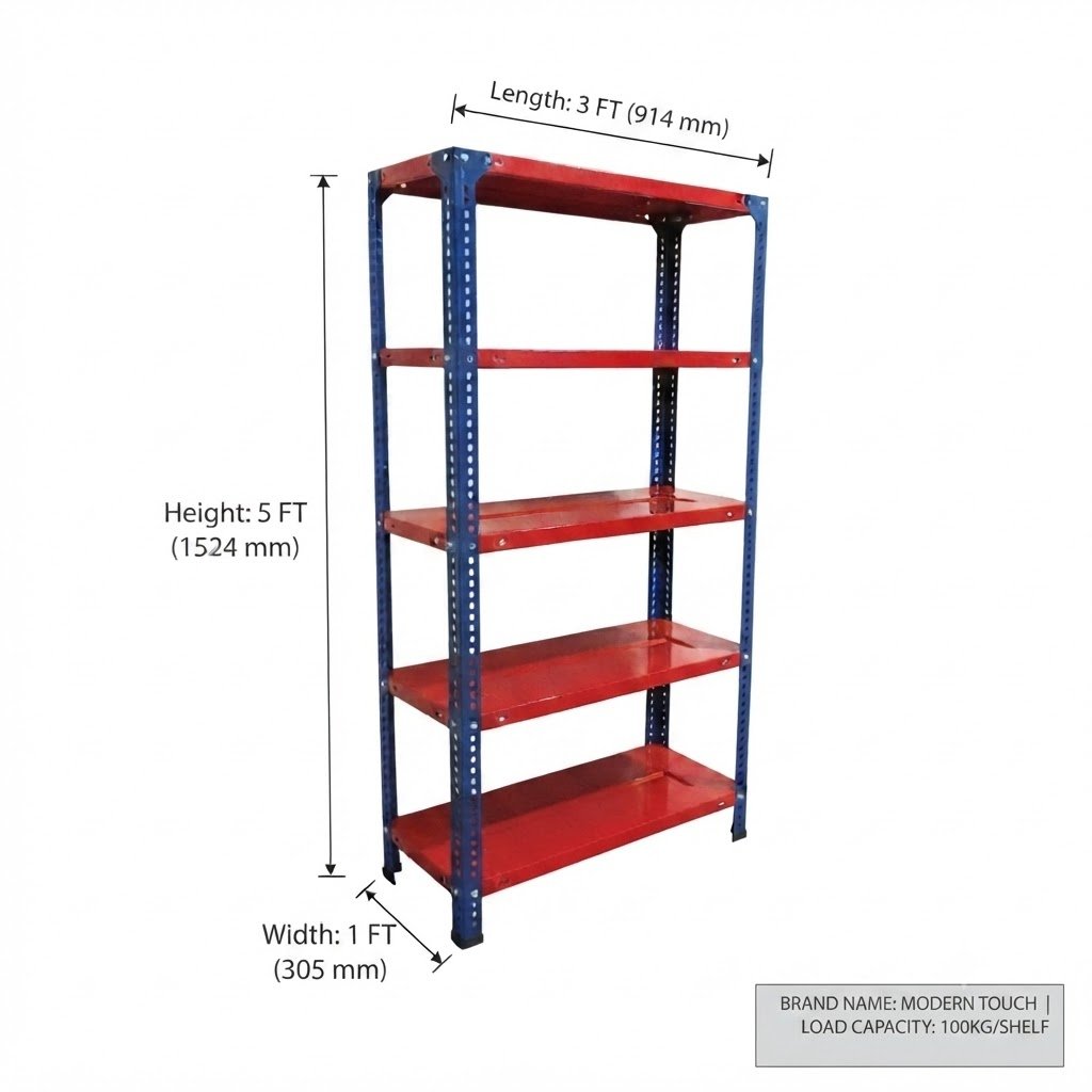 Heavy Duty Steel Slotted Rack | MT-SAR-0005
