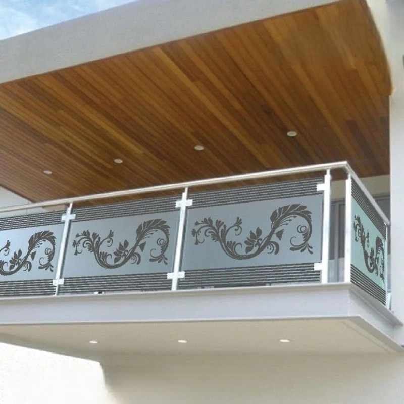 Glass Balcony Railing Modern Solution for Any Home | MT-HD-0203