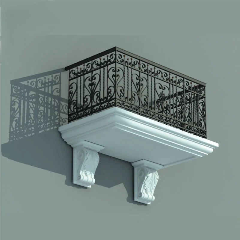 Heavy Duty MS Balcony Railing for Security | MT-HD-0210