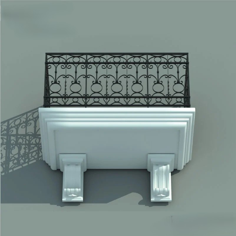 High Quality Iron Balcony Railing for Security | MT-HD-0212