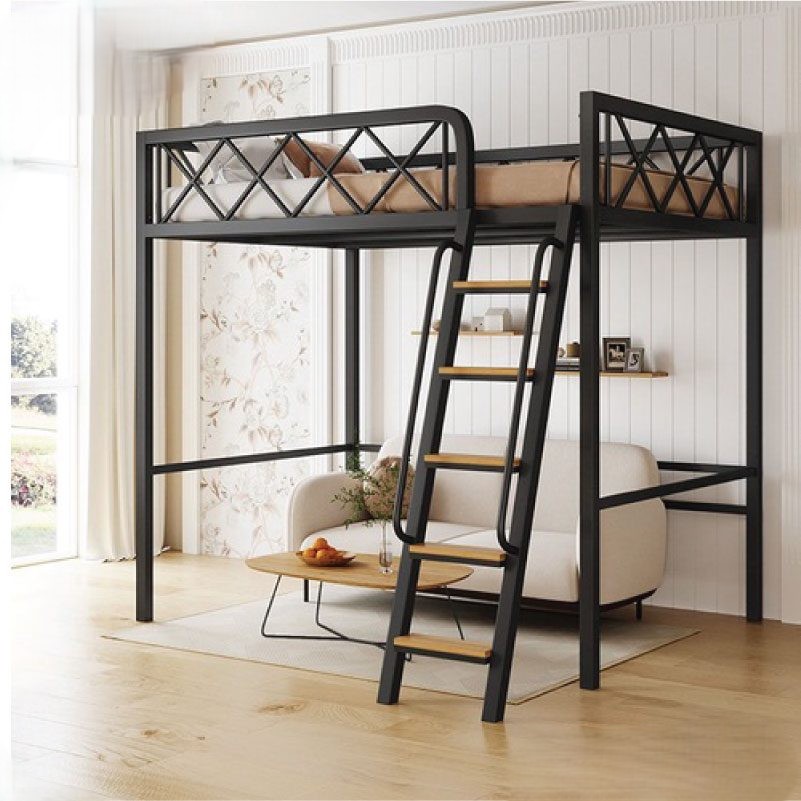 Modern Small Apartment Loft Elevated Upper Bed | MT-IF-0006