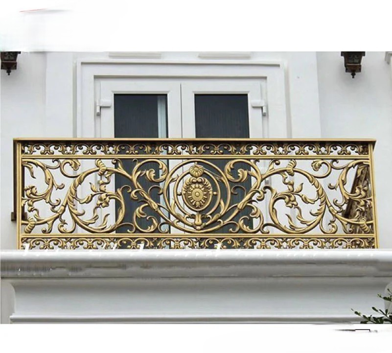 Strong and Secure Cast Iron Balcony Railing | MT-HD-0244