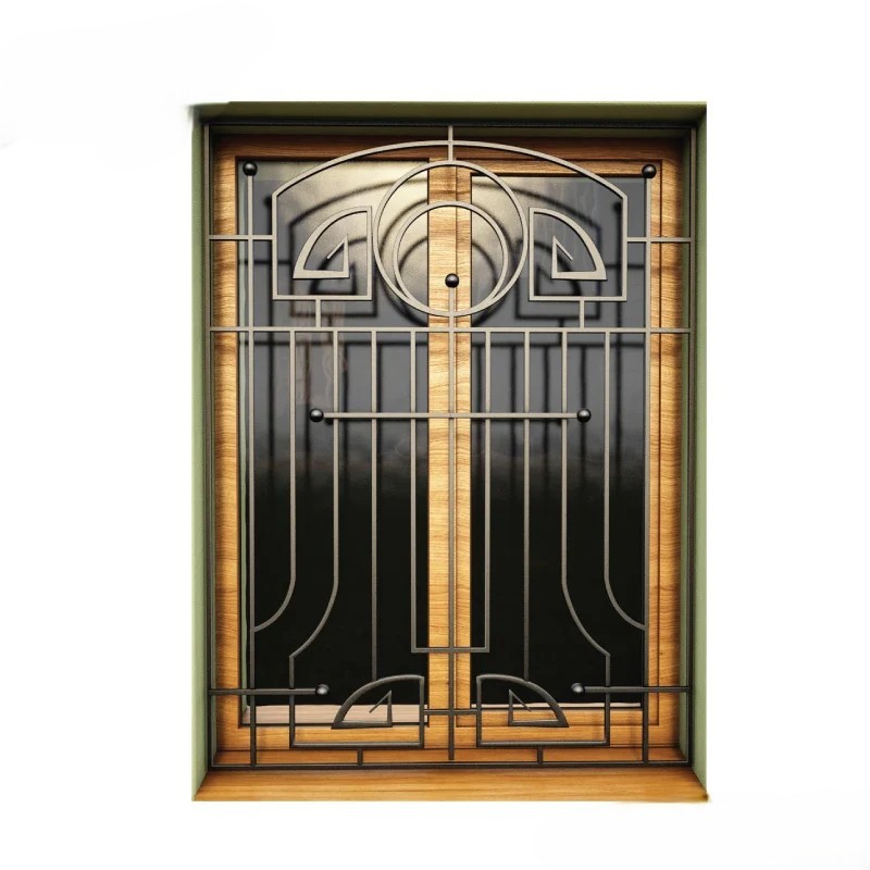 Stylish Black MS Window Grill for Elegant Look | MT-HD-0150