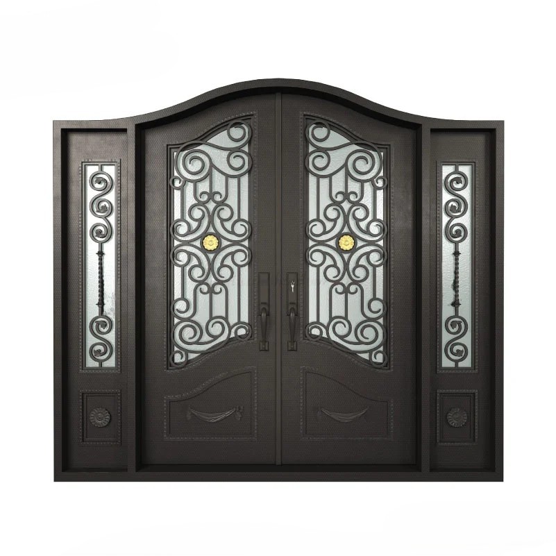 Wrought iron Decorative Security Steel Door | MT-SD-0130