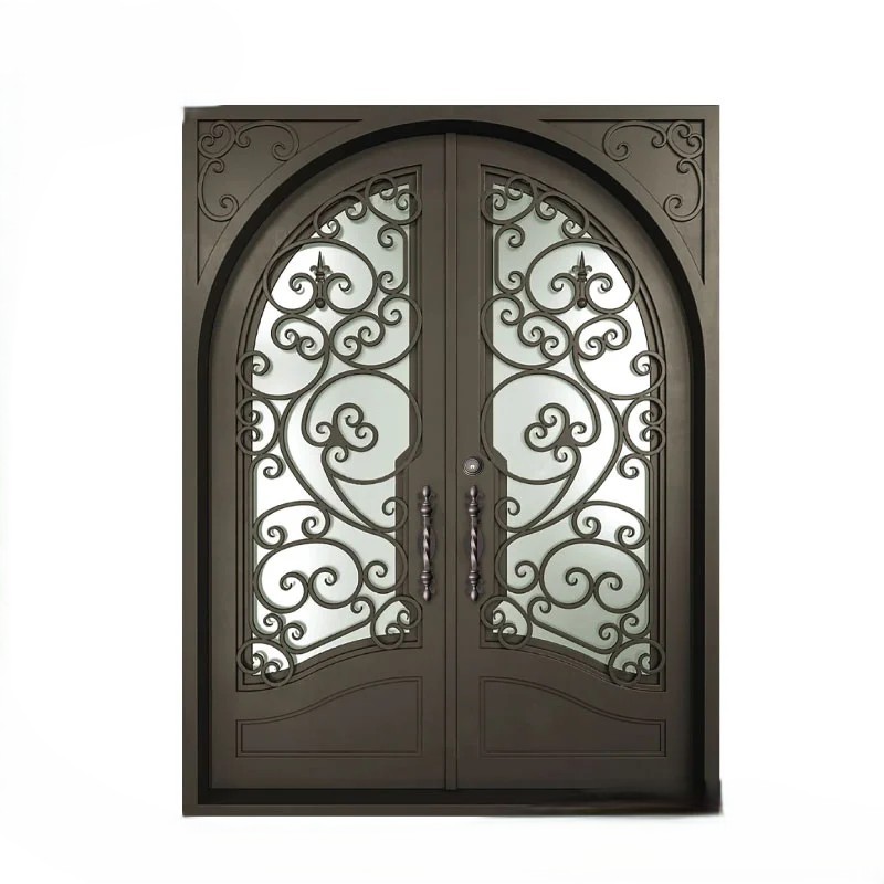 Wrought Iron Steel Door Home | MT-SD-0136
