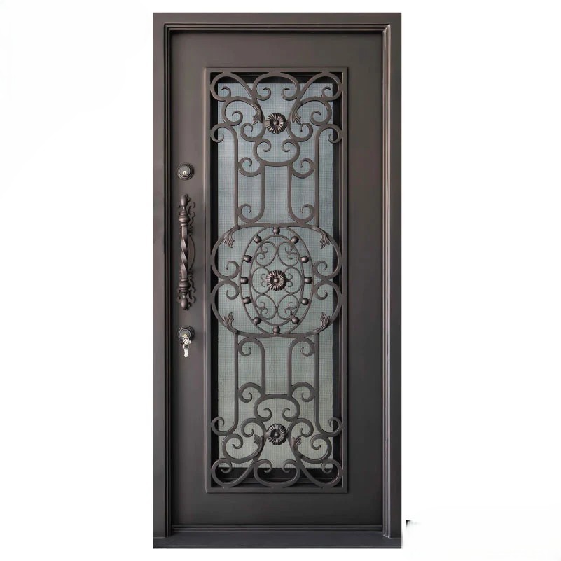 Wrought Single Steel Door With Luxury Design | MT-SD-0137